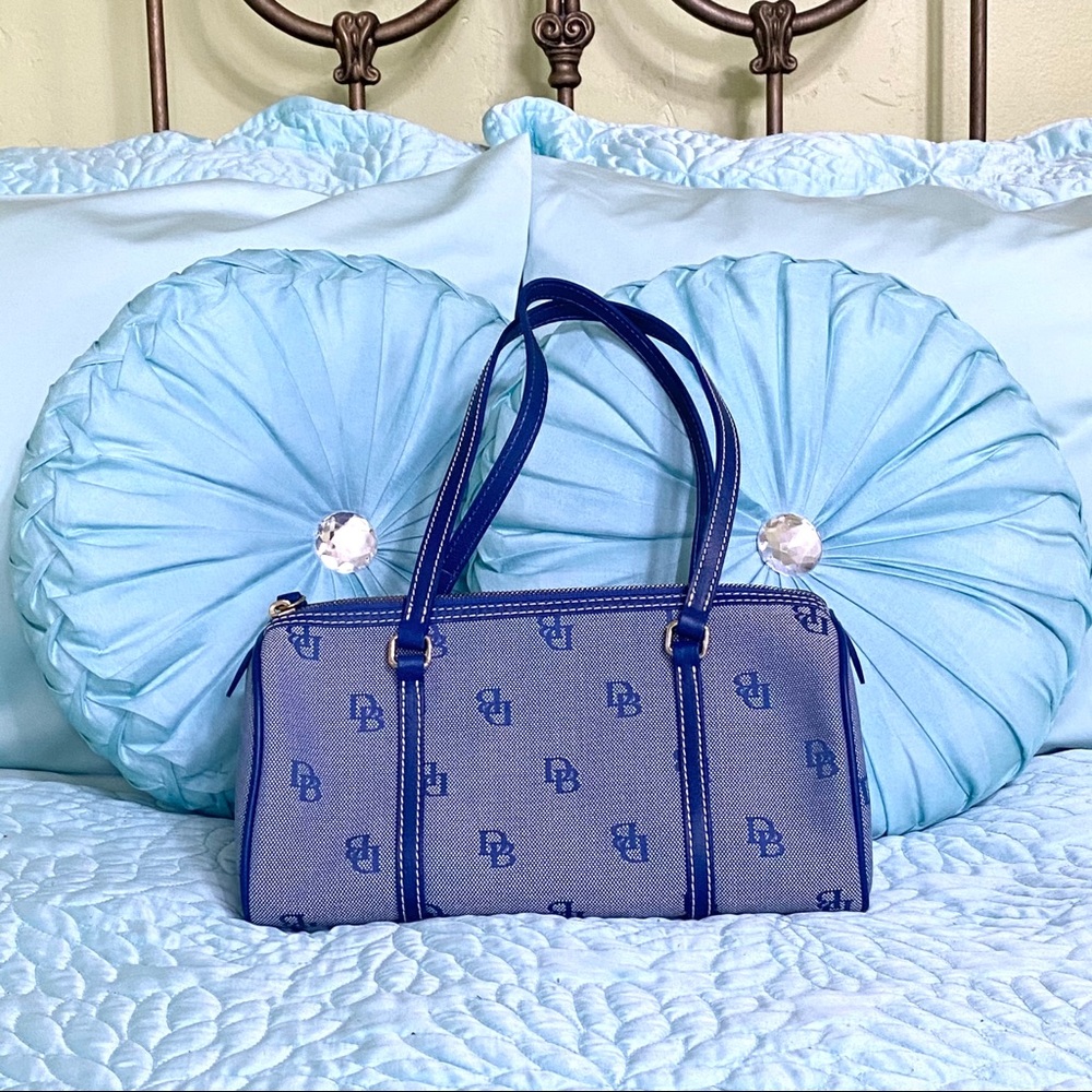 Dooney and Bourke Blue Monogram Shoulder Bag - Picture 1 of 5